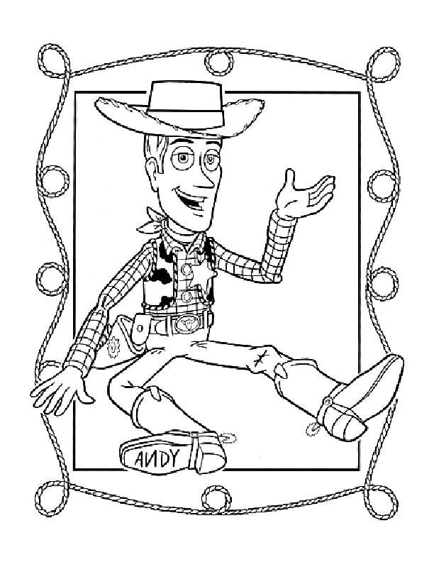 coloring pages - Cartoon » Toy Story (538) - Woody