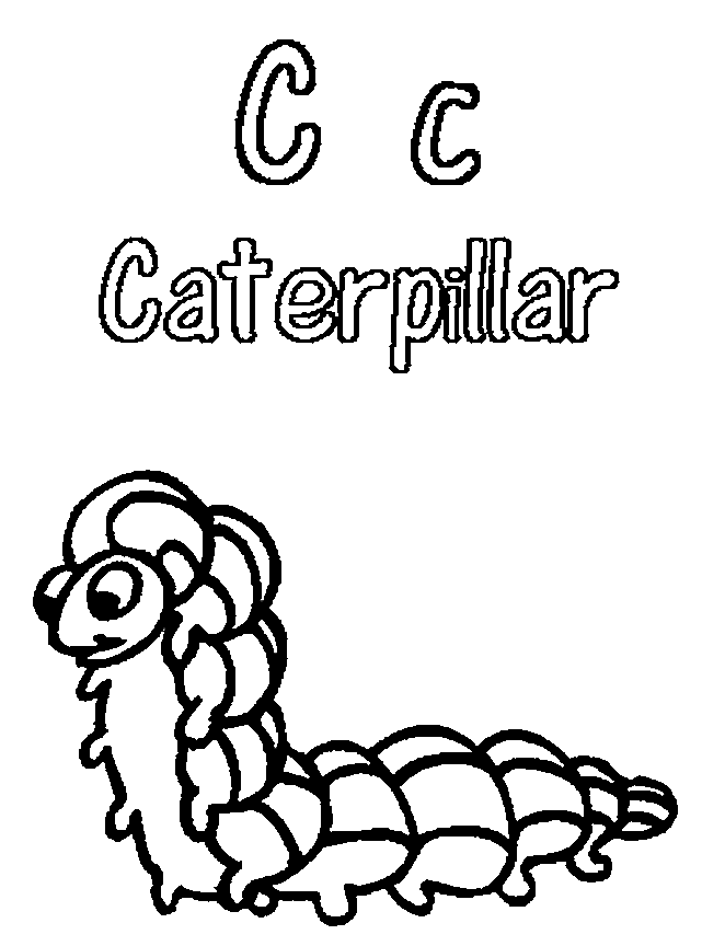Caterpillar Coloring Printables for Kids - Plus Worms Coloring Pages