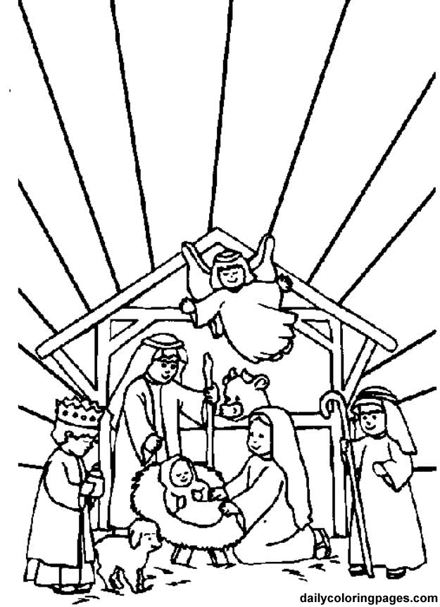 Nativity Coloring Pages For Kids | Coloring Pages