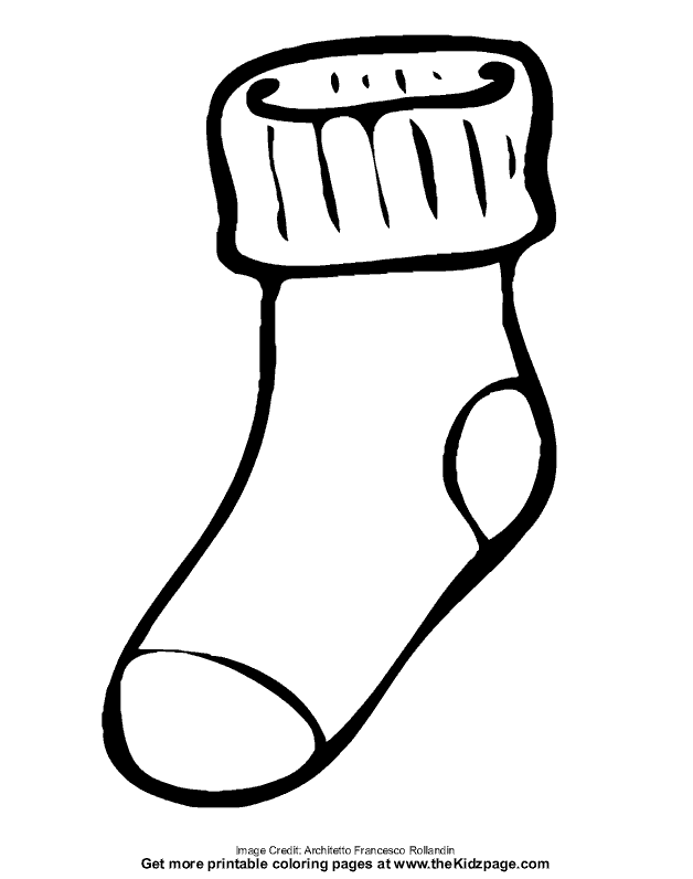 sock stocking Colouring Pages