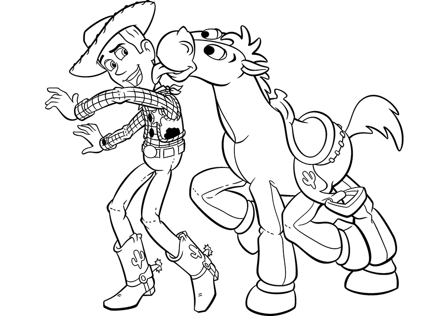 Toy story coloring page printable pages