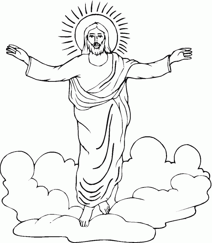 Jesus ascension coloring page - Coloring Pages & Pictures - IMAGIXS