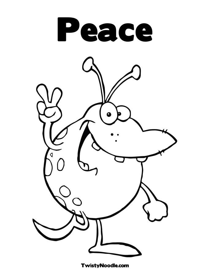 Peace Symbol Coloring Page Free Printable Sheet Tattoo