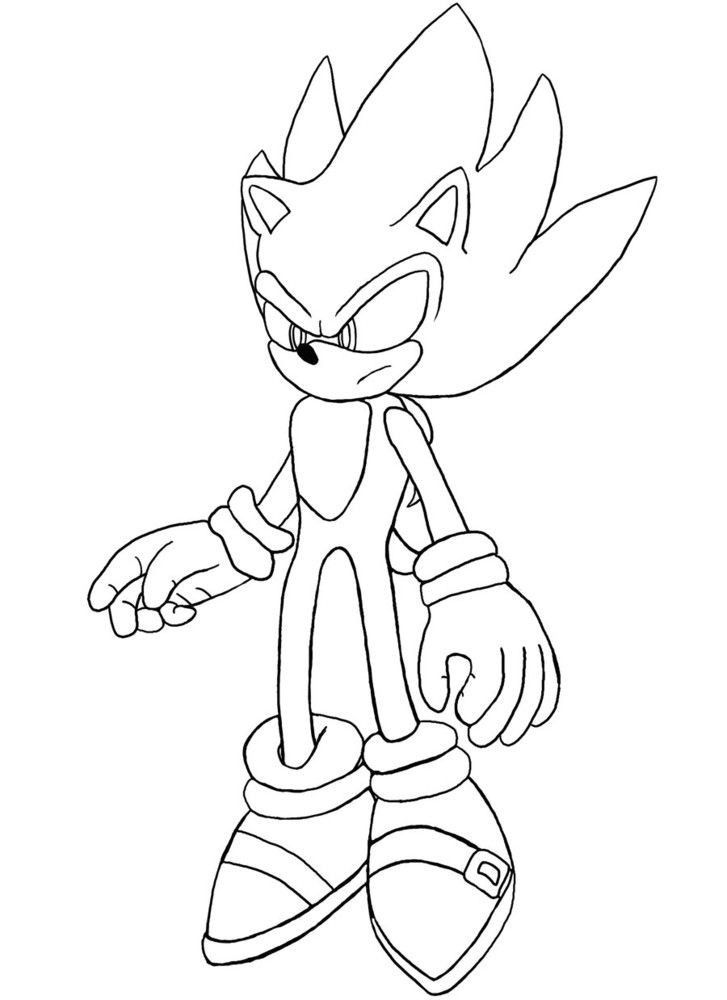 Super Sonic Coloring Pages | Coloring Sheets