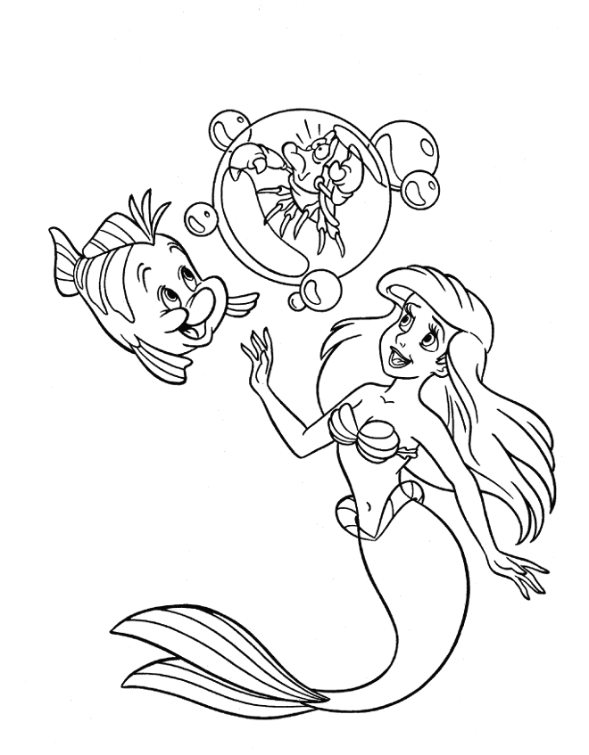 ariel coloring pages | Creative Coloring Pages