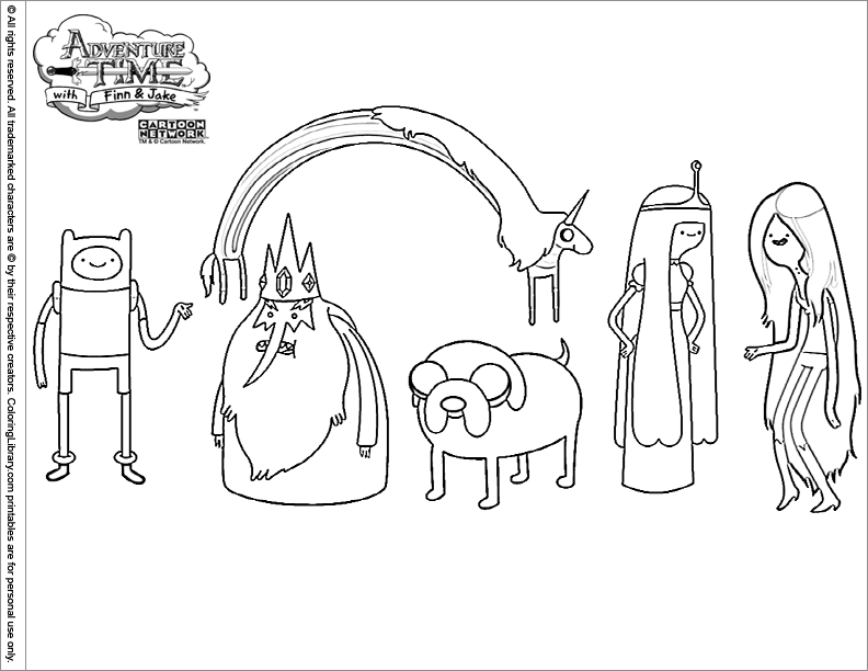 adventure time printouts Colouring Pages (page 3)