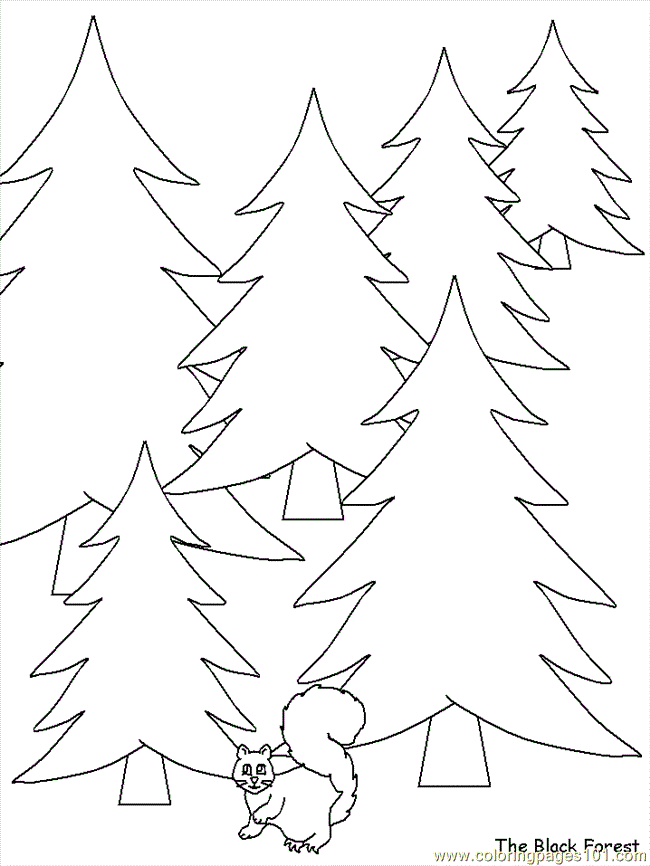 Coloring Pages Black Forest (Countries > Germany) - free printable 