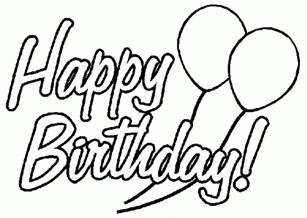 Happy Birthday Mom Coloring Pages - Free Coloring Pages For 