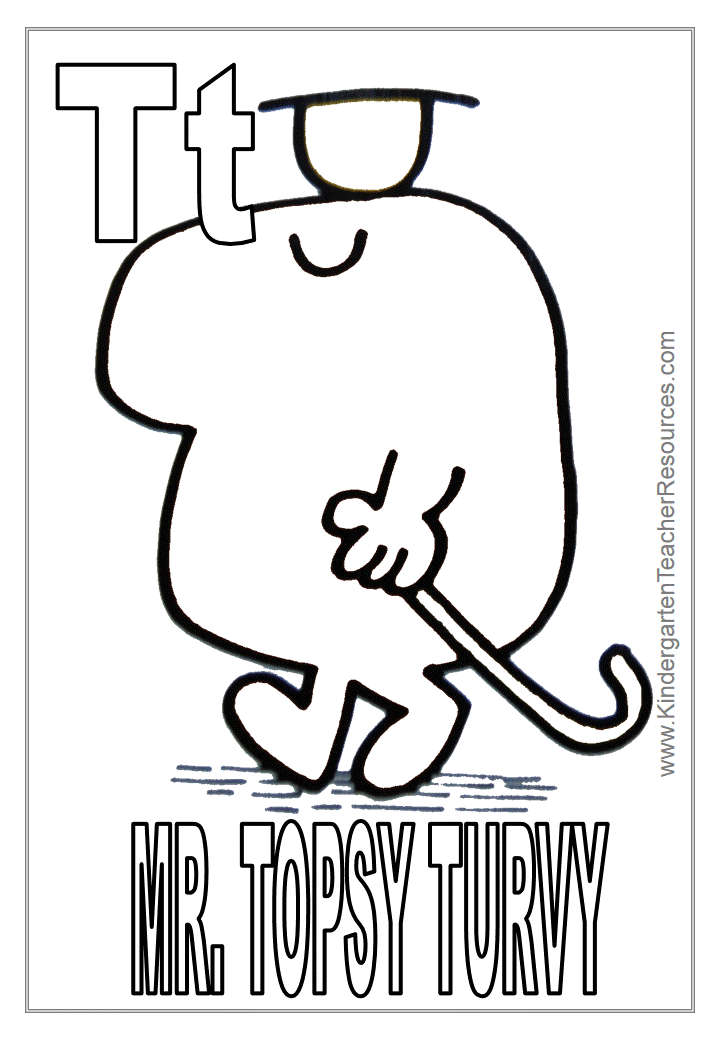 Mr Men Coloring Pages