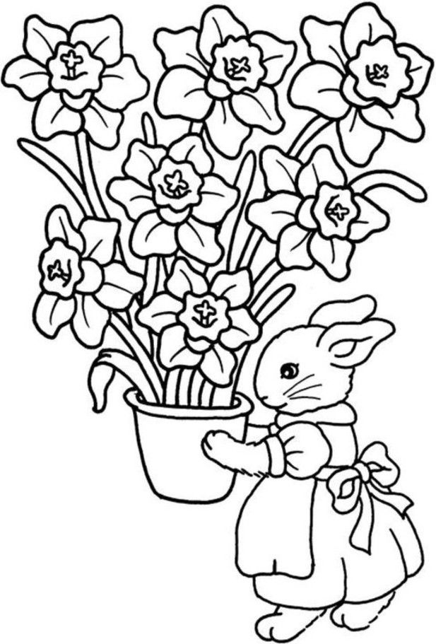 easter animal scene coloring page greatest book