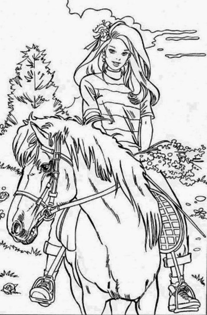 12 Barbie Dancing Coloring Pictures