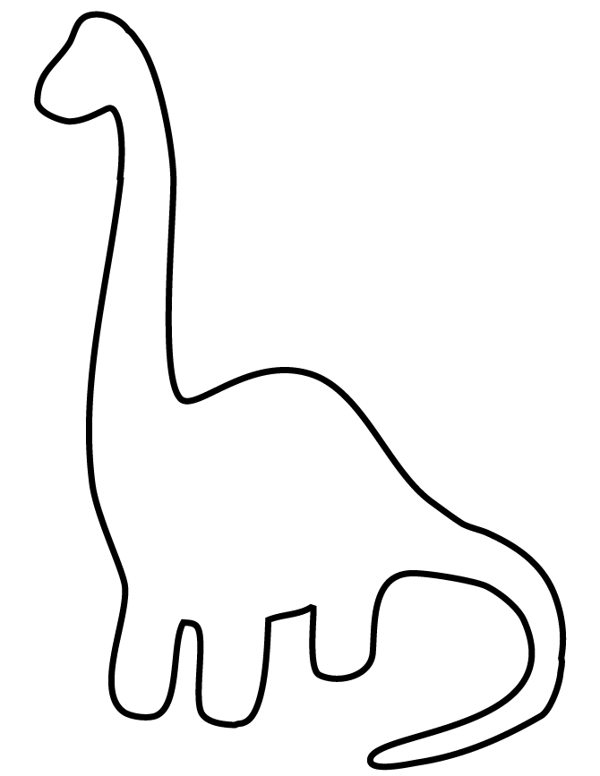 Easy Dinosaur For Toddlers Coloring Page Easy Coloring Pages 