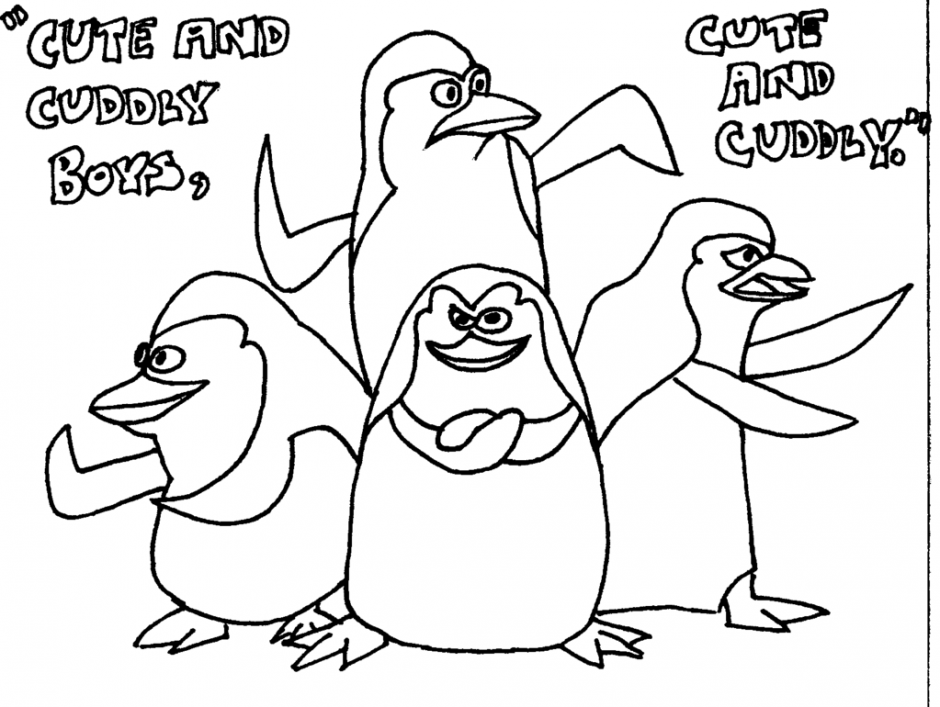 Penguins Of Madagascar Coloring Pages Coloring Pages For Kids 