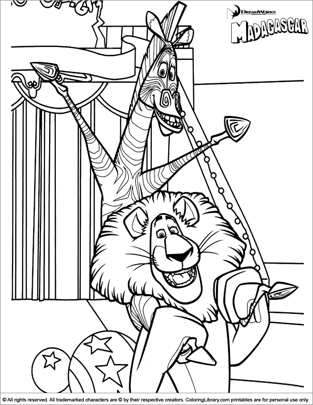 Mort From Penguins Madagascar Coloring Page