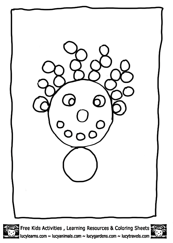 Shapes Coloring Pages Square,Lucy Math Coloring Sheets for Kids 
