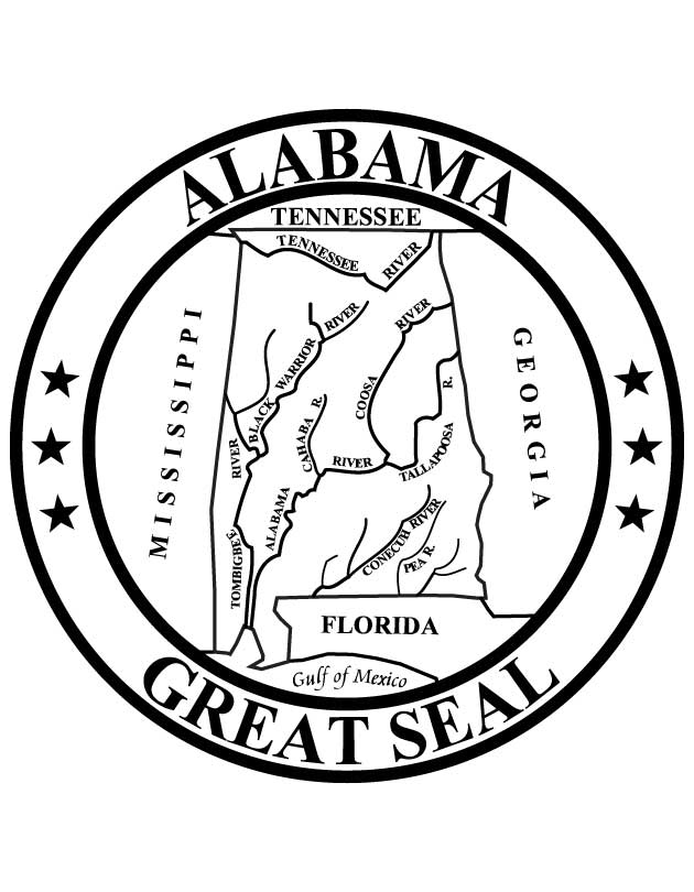 Alabama State Seal | Download Free Alabama State Seal for kids 