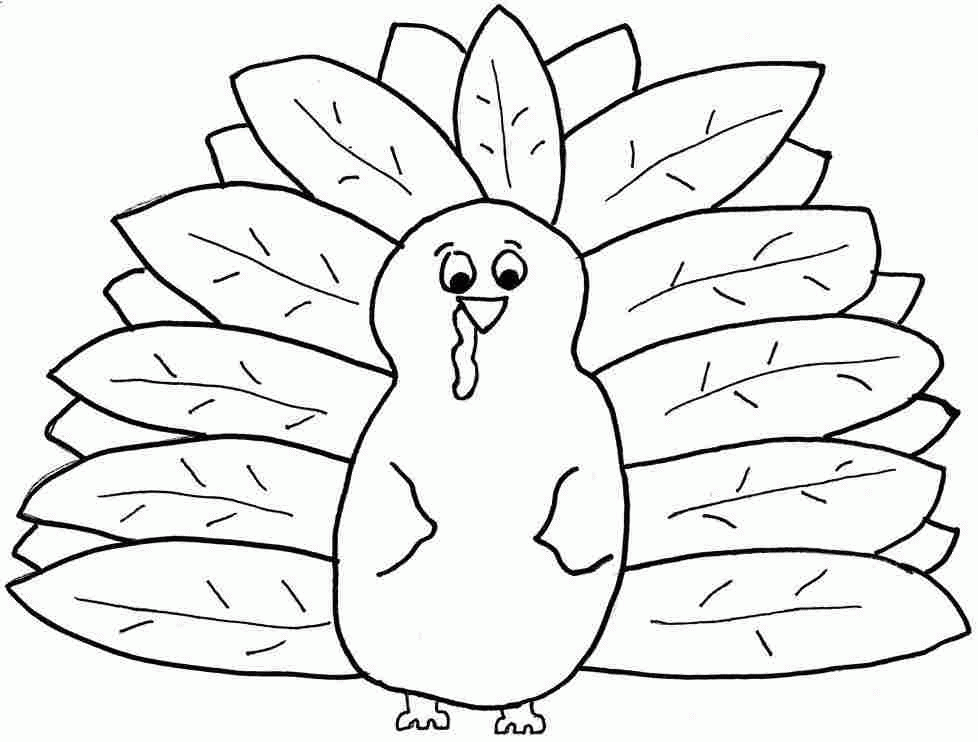 Colouring Sheets Thanksgiving Turkey Free For Kids & Boys - #