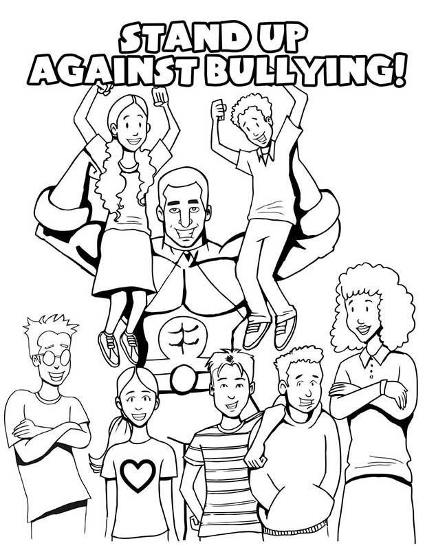 girls bully Colouring Pages