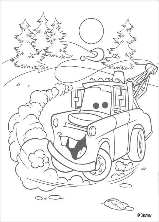 Mater car coloring page