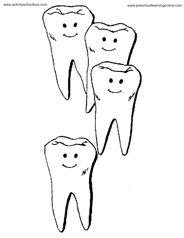 Teeth-coloring-5 | Free Coloring Page Site