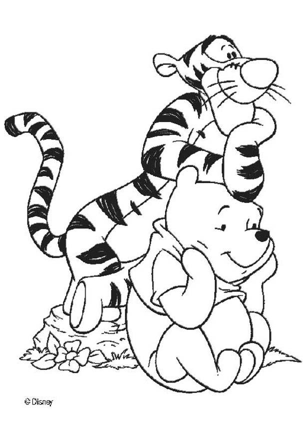 Winnie The Pooh And Tigger Coloring Pages Images & Pictures - Becuo