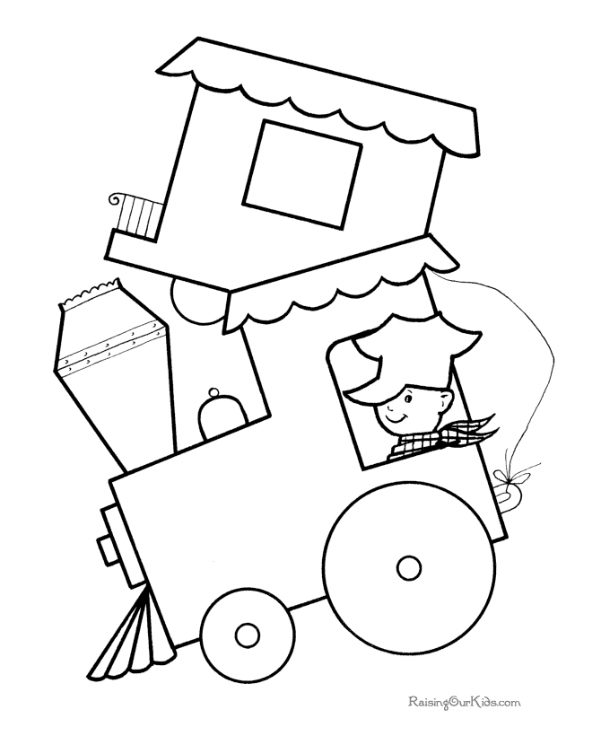Preschool Coloring Pages for Kids- Printable Coloring Book Pages
