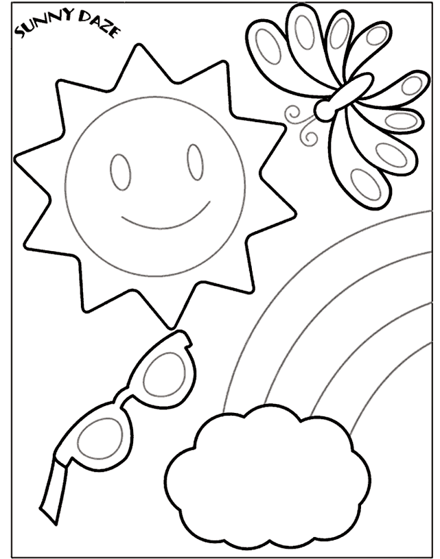 Summer Coloring Page Holiday Free Printable Coloring Page Coloring