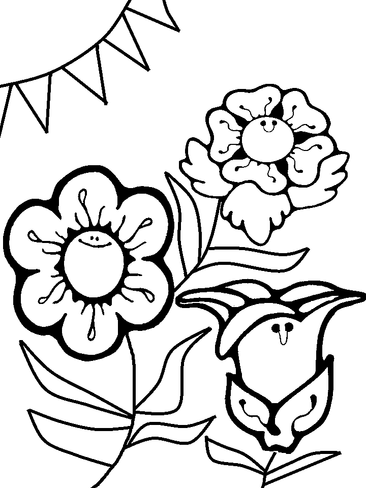 Flower Coloring Pages - Printable or Online