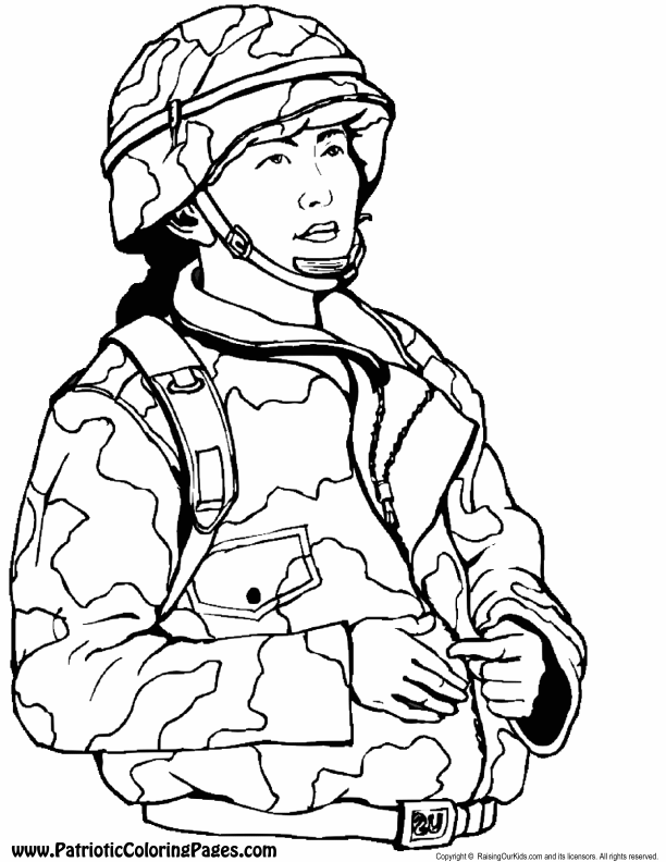 Military Coloring Page