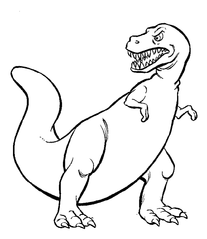 The Great Dinosaur Tyrannosaurus Rex Coloring Pages - Dinosaur 