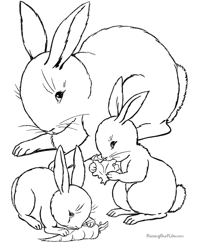Free Easter sheet to color - 024