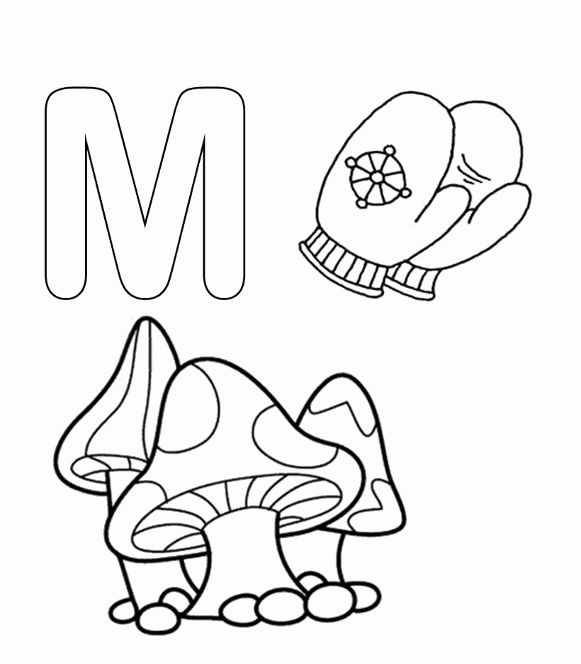 Printable M For Coloring Pages - Activity Coloring : oColoring.com