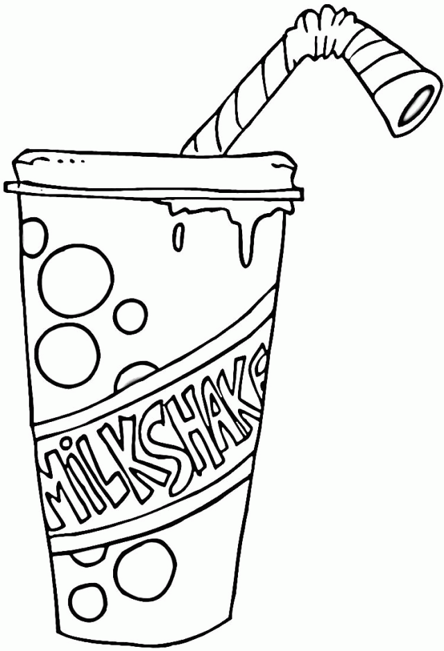 Strawberry Milkshake Coloring Online Super Coloring 170266 