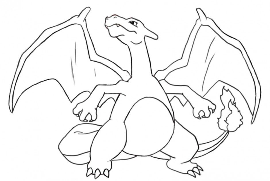 Charizard Coloring Page Pokemon Legendary Pages Thingkid Pokemon 