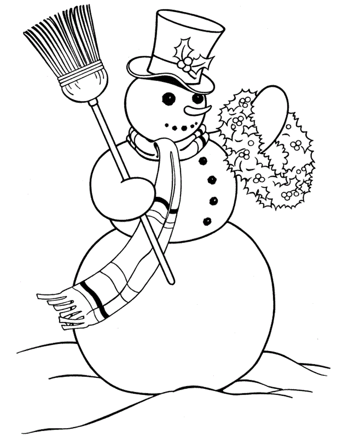 Free Printable Snowman Coloring Pages For Kids
