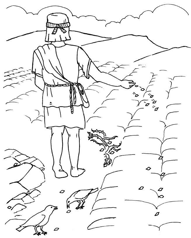 The Parable of the Sower - Coloring Page