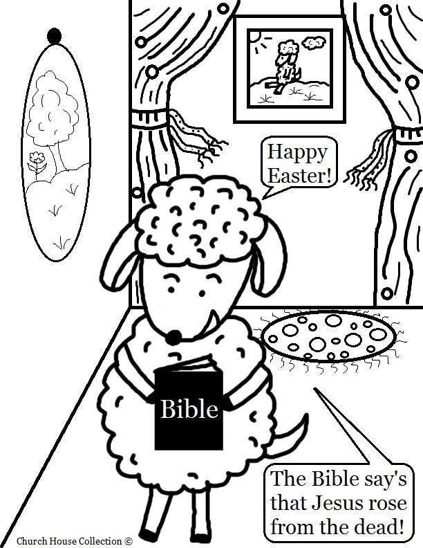 Free Easter Coloring Pages For Sunday School