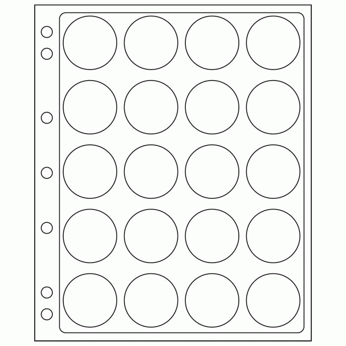 Poly or Vinyl Coin Storage Binder Pages and Coin Collector Albums