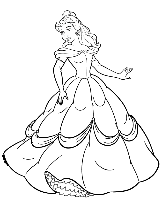 Belle Coloring Pages To Print 80 | Free Printable Coloring Pages