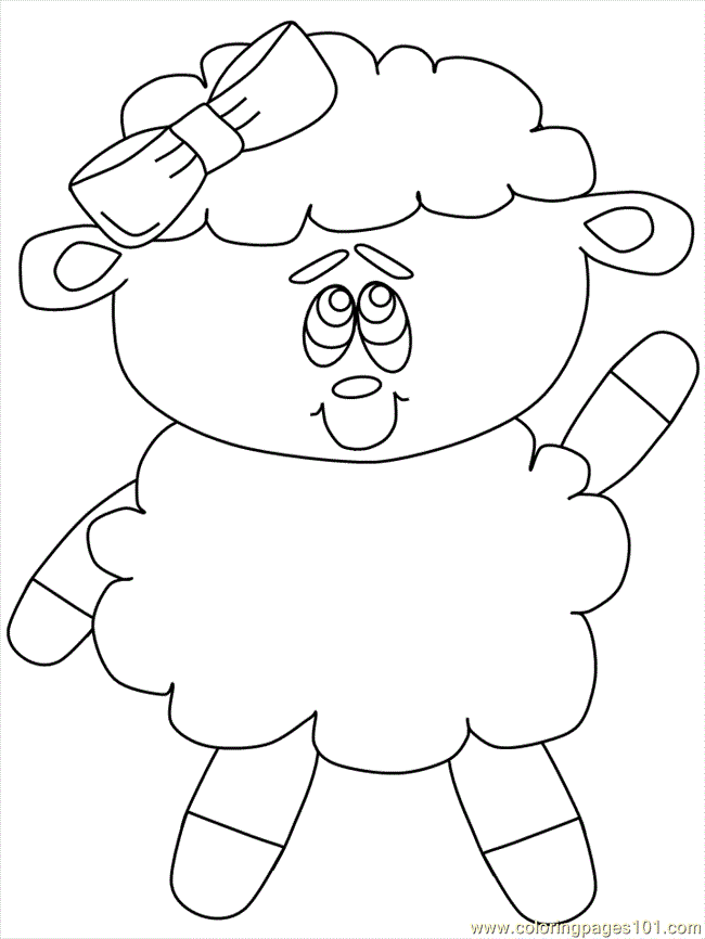 sheep or sheep Colouring Pages