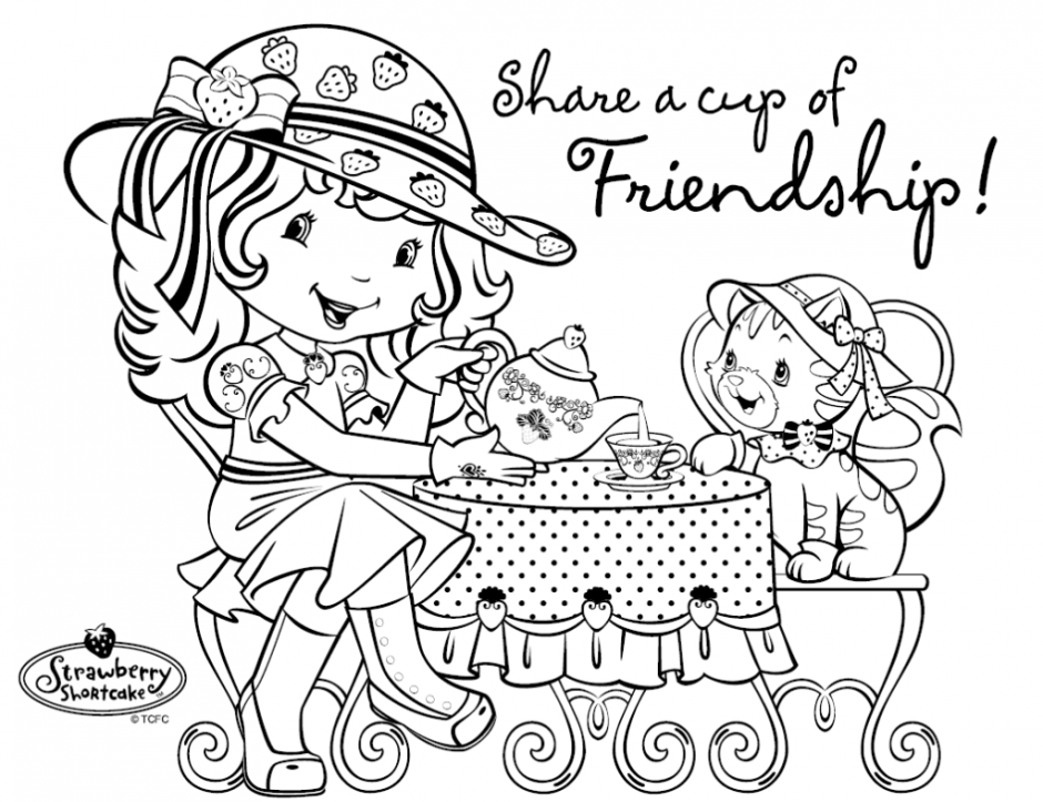 Blueberry Muffin Coloring Pages Free Printable Strawberry 131837 