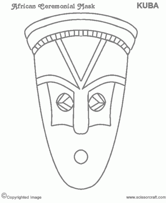 African Masks Coloring Pages Coloring Book Area Best Source For 