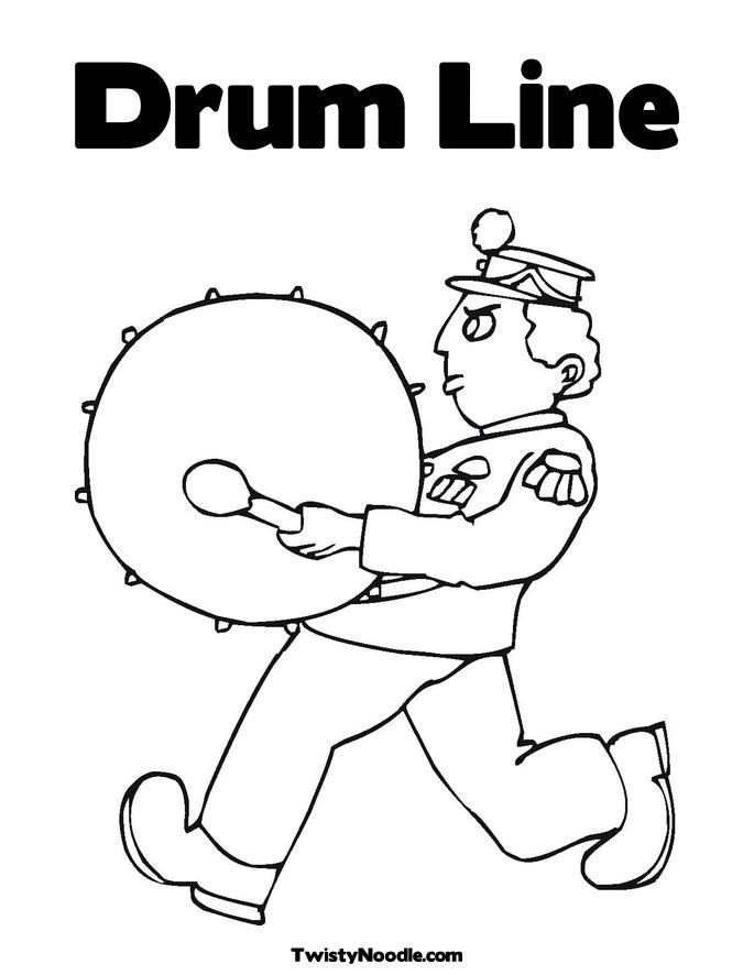Coloring Page Drum