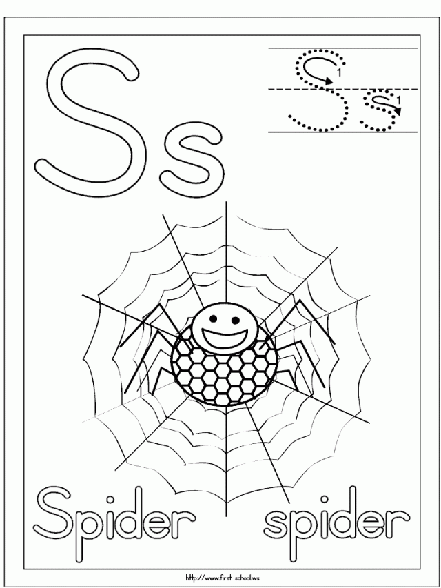 Itsy Bitsy Spider 135419 Spider Color Pages