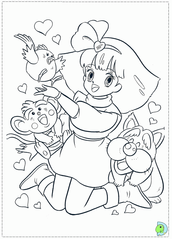 Minky Momo coloring page