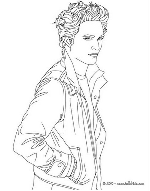 Edward from Twilight coloring page