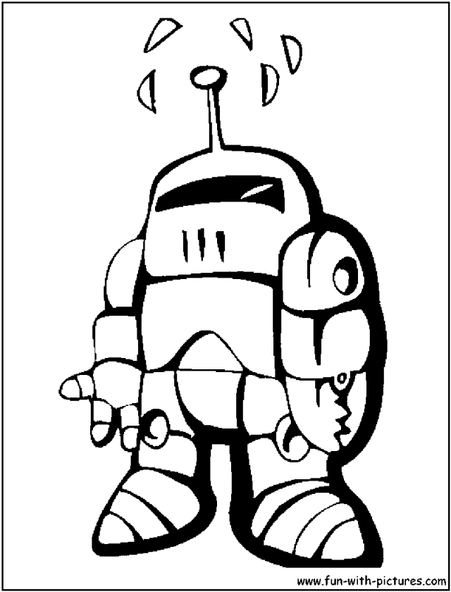 Free Sheets Robot Coloring Page for kids to Print | Free Coloring 