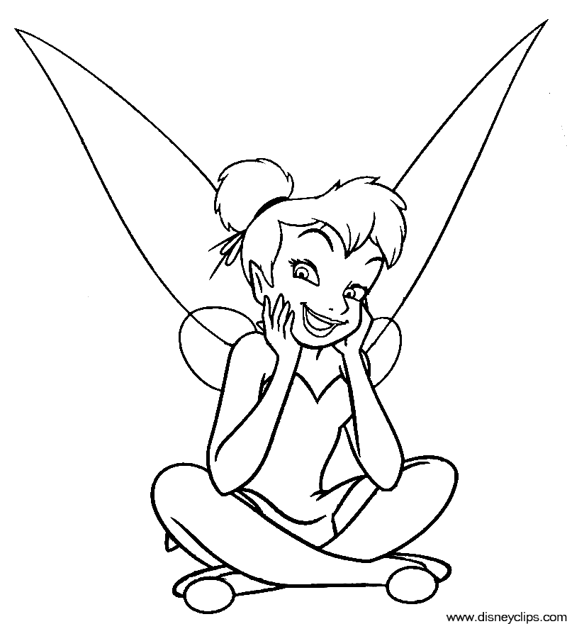Peter Pan and Tinkerbell Coloring Pages - Disney Kids' Games