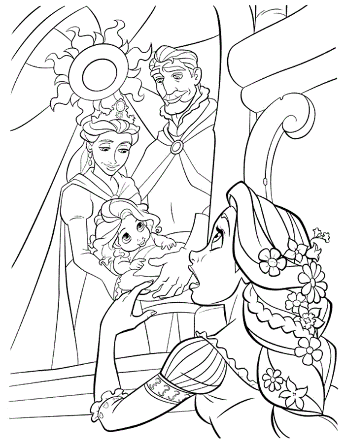 Tangled Coloring Pages | Coloring Kids