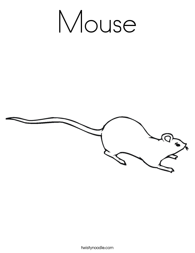 Mouse Coloring Page | Coloring Pages